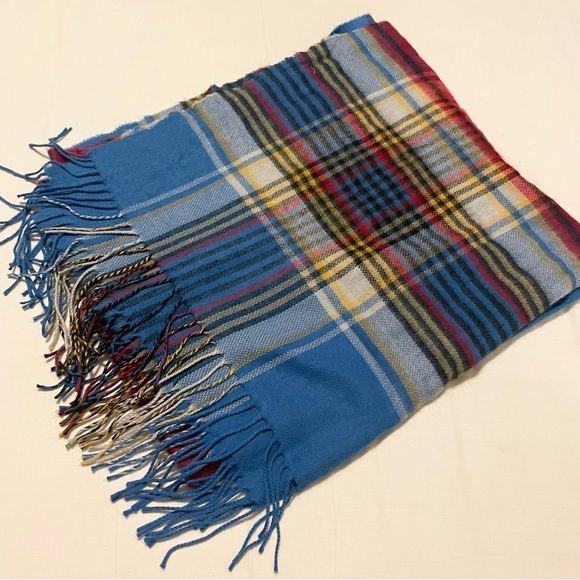 Zara Plaid Women's Scarf 70” x 30” - Picture 1 of 12